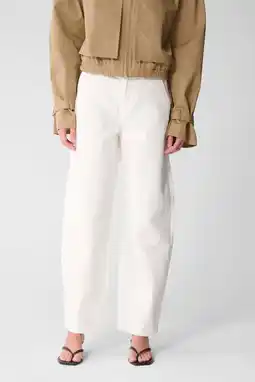 Wehkamp Shoeby highwaist barrel jeans ecru aanbieding