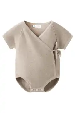 Wehkamp Mango Kids romper - lichtbruin aanbieding