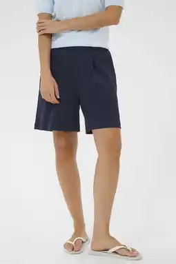 Wehkamp Kaffe regular highwaist casual short donkerblauw aanbieding