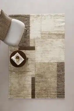 Wehkamp NOUS Living vloerkleed crème/donkerbruin (230x160 cm) aanbieding