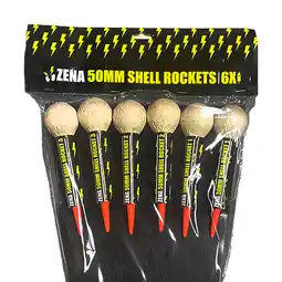 Zena Vuurwerk Zena 50mm Shell Rockets 6 stuks (14) aanbieding