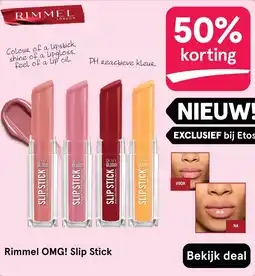 Etos Rimmel omg slip stick aanbieding