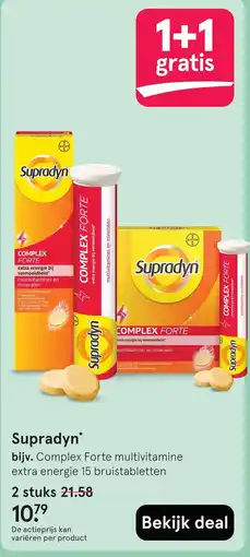 Etos Supradyn Complex Forte multivitamine extra energie 15 bruistabletten aanbieding