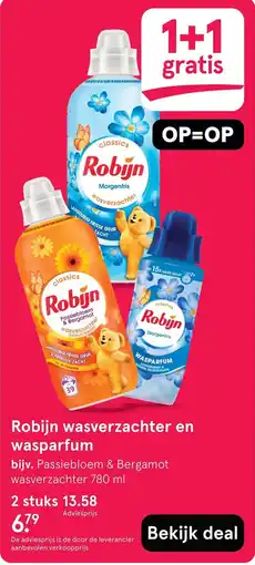 Etos Robijn wasverzachter en wasparfum aanbieding
