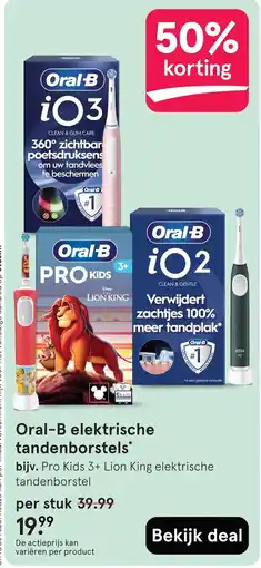 Etos Oral-B elektrische tandenborstels aanbieding