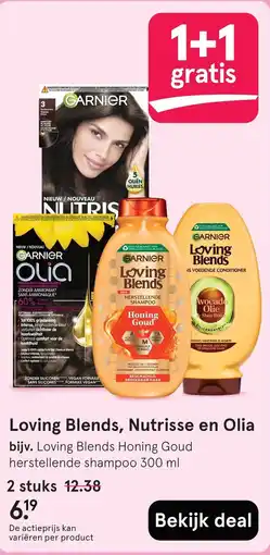 Etos Garnier Loving Blends aanbieding