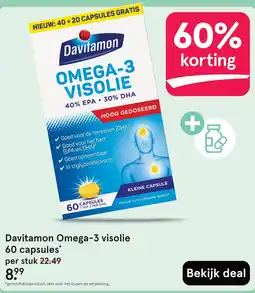 Etos Davitamon Omega-3 visolie aanbieding