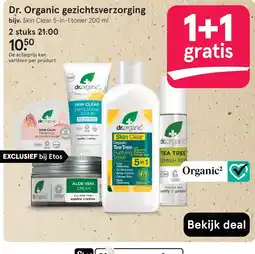 Etos Dr. Organic gezichtsverzorging aanbieding