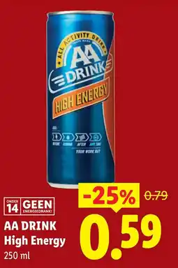 Lidl AA Drink High Energy aanbieding