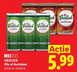Lidl Grolsch Pils of Herfstbok aanbieding