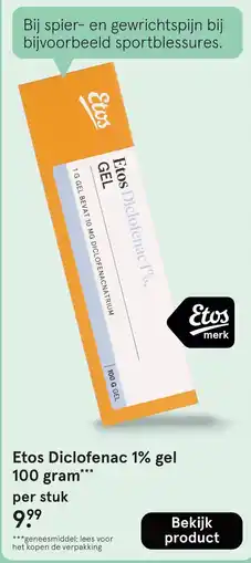 Etos Etos diclofenac 1% gel aanbieding