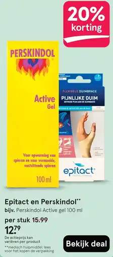 Etos Epitact en Perskindol aanbieding
