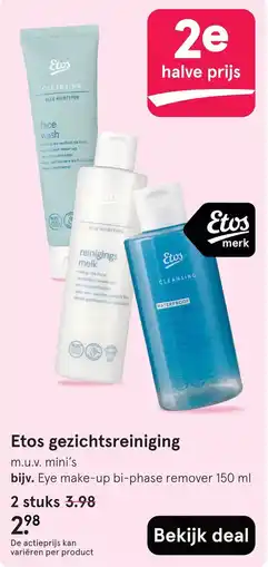Etos Etos gezichtsreiniging aanbieding