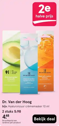 Etos Dr. Van der Hoog Hyaluronzuur crèmemasker 10 ml aanbieding