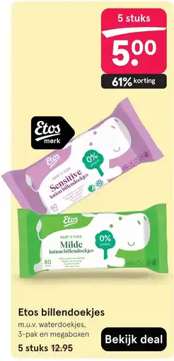 Etos Etos billendoekjes aanbieding
