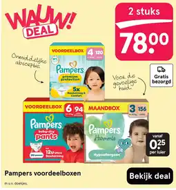 Etos Pampers voordeelboxen aanbieding