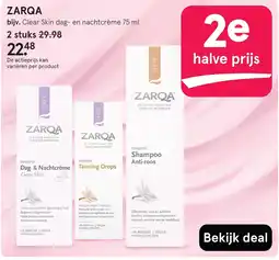 Etos ZARQA Clear Skin dag- en nachtcrème 75 ml aanbieding