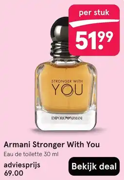 Etos Armani Stronger With You aanbieding