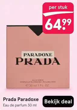 Etos Prada Paradoxe aanbieding