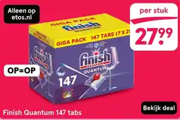 Etos Finish Quantum 147 tabs aanbieding