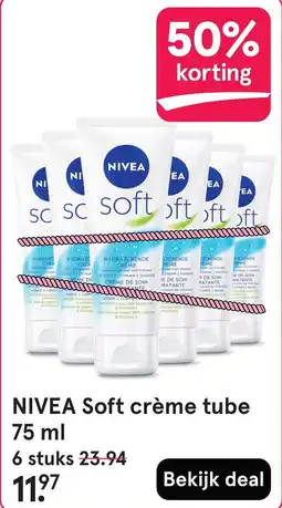 Etos NIVEA Soft crème tube aanbieding