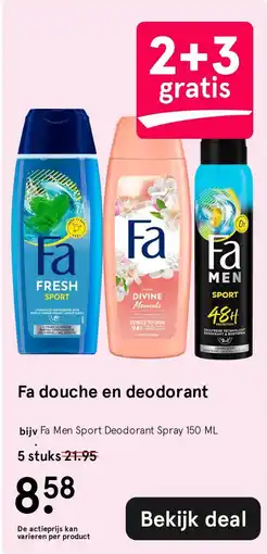 Etos Fa douche en deodorant aanbieding