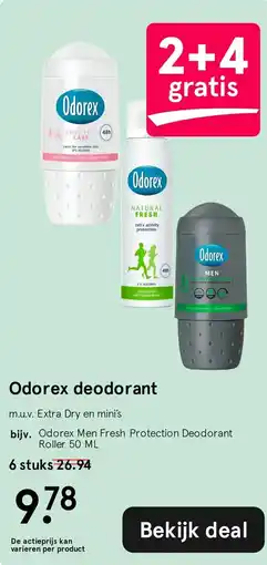 Etos Odorex deodorant aanbieding
