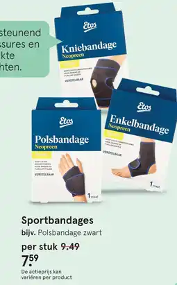 Etos Etos Sportbandages aanbieding