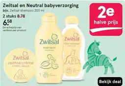 Etos Zwitsal shampoo 200 ml aanbieding