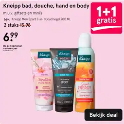 Etos Kneipp bad, douche, hand en body aanbieding