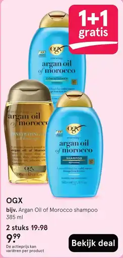 Etos OGX Argan Oil of Morocco shampoo aanbieding