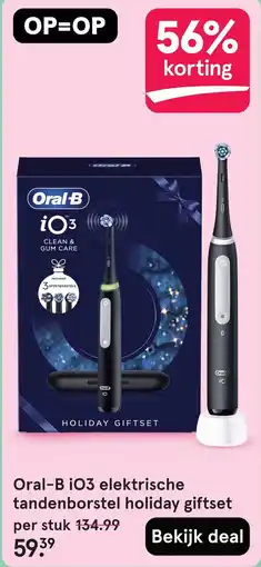 Etos Oral-B iO3 elektrische tandenborstel holiday giftset aanbieding