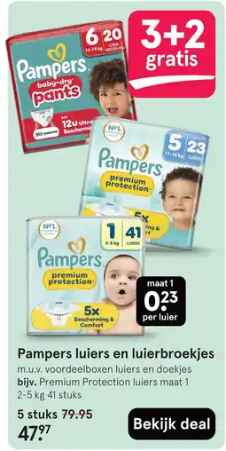 Etos Pampers luiers en luierbroekjes aanbieding