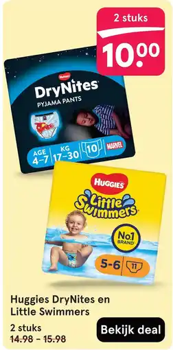 Etos Huggies DryNites en Little Swimmers aanbieding