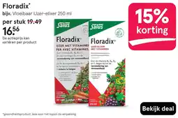 Etos Floradix Vloeibaar IJzer-elixer 250 ml aanbieding