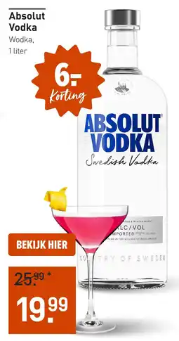 Gall & Gall Absolut Vodka aanbieding