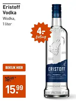 Gall & Gall Eristoff Vodka aanbieding