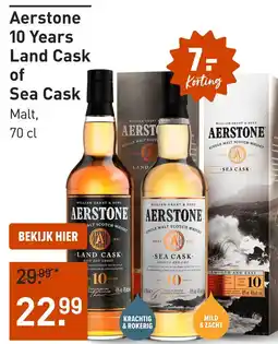 Gall & Gall Aerstone 10 Years Land Cask of Sea Cask aanbieding