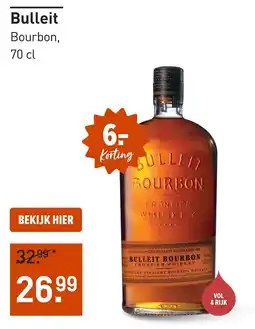 Gall & Gall Bulleit Bourbon aanbieding
