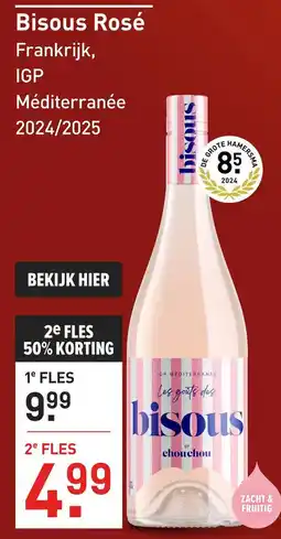 Gall & Gall bisous rosé aanbieding