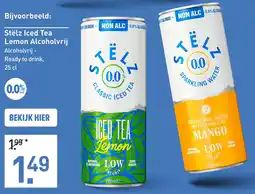 Gall & Gall Stëlz Iced Tea Lemon Alcoholfrij aanbieding