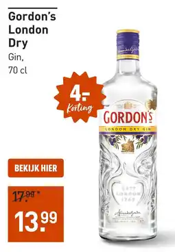 Gall & Gall Gordon's London Dry Gin aanbieding