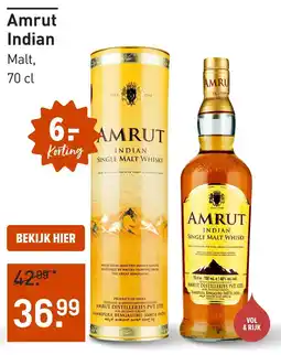 Gall & Gall Amrut Indian Malt aanbieding