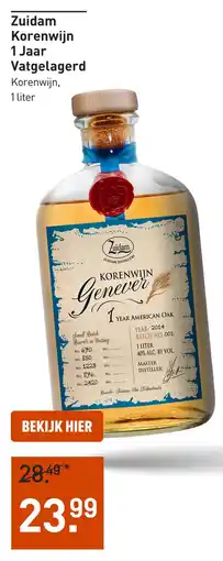 Gall & Gall Zuidam Korenwijn Genever aanbieding
