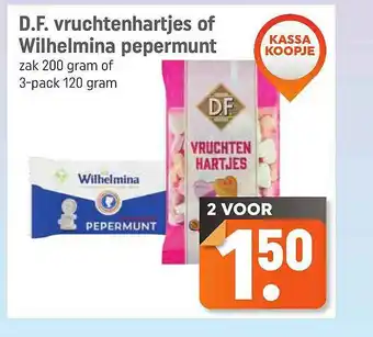 Lekker Makkelijk D.F. Vruchtenhartjes Of Wilhelmina Pepermunt aanbieding