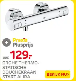 Praxis Grohe thermostatische douche kraan start alira aanbieding