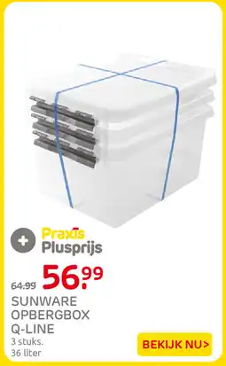 Praxis Sunware opbergbox q-line aanbieding
