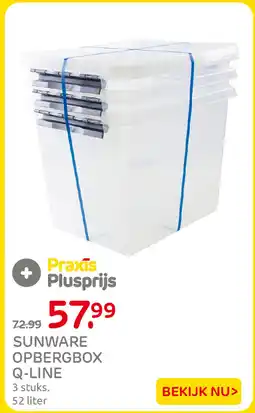 Praxis Sunware opbergbox q-line aanbieding