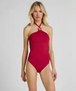 Hunkemoller Hunkemöller Hoog Uitgesneden Badpak Boca Roze aanbieding