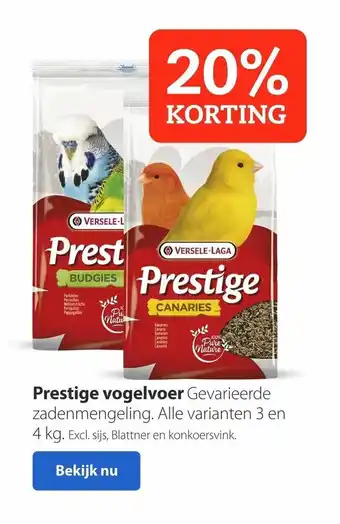 Pets Place Prestige vogelvloer 4 kg aanbieding